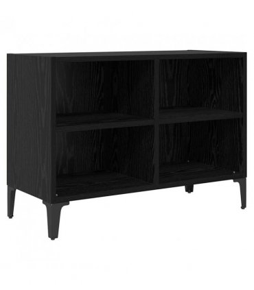 vidaXL TV Cabinet Set Wall-mounted Black Engineered Wood