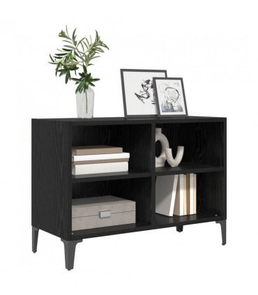 vidaXL TV Cabinet Set Wall-mounted Black Engineered Wood