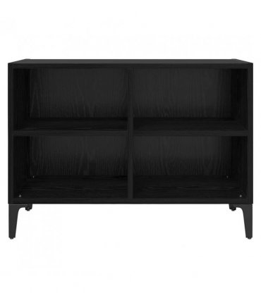 vidaXL TV Cabinet Set Wall-mounted Black Engineered Wood