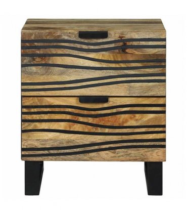 vidaXL Bedside Cabinet 2 pcs Natural 40 x 33 x 46 cm Engineered Wood