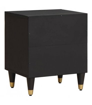 vidaXL Bedside Cabinet with Door Black 40 x 33 x 46 cm