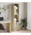vidaXL Bookcase Sonoma Oak 40x36x189 cm Engineered Wood