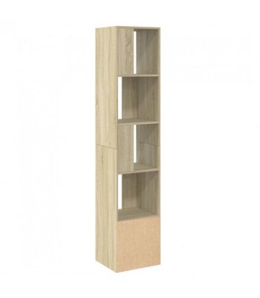 vidaXL Bookcase Sonoma Oak 40x36x189 cm Engineered Wood