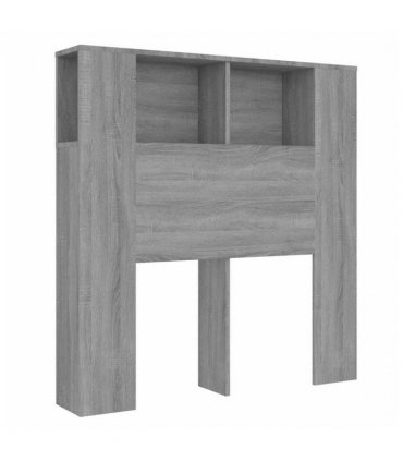 vidaXL Headboard Cabinet | Grey Sonoma | Engineered wood | Medium