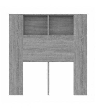 vidaXL Headboard Cabinet | Grey Sonoma | Engineered wood | Medium