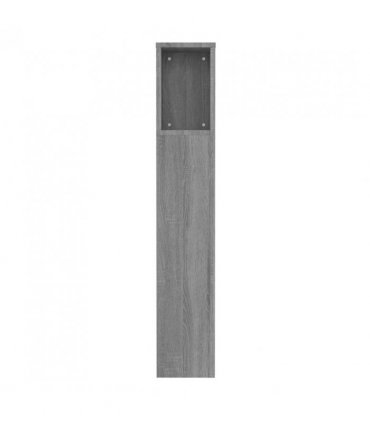 vidaXL Headboard Cabinet | Grey Sonoma | Engineered wood | Medium