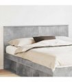vidaXL Headboard Concrete Grey Engineered wood