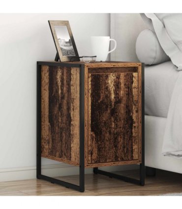 vidaXL Bedside Table 2 pcs Old Wood 39.5 x 30 x 50 cm Engineered Wood
