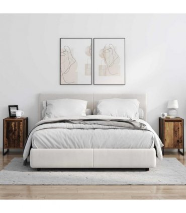 vidaXL Bedside Table 2 pcs Old Wood 39.5 x 30 x 50 cm Engineered Wood