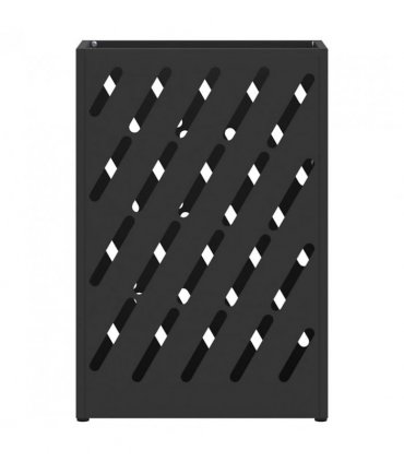 vidaXL Rain Umbrella Stand Black 28 x 12 x 41 cm Steel