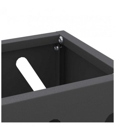 vidaXL Rain Umbrella Stand Black 28 x 12 x 41 cm Steel