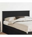 vidaXL Headboard Black Oak Engineered wood