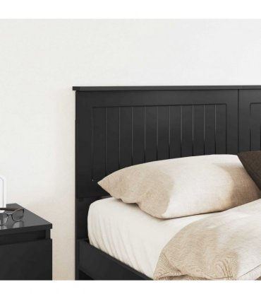 vidaXL Headboard Black Oak Engineered wood