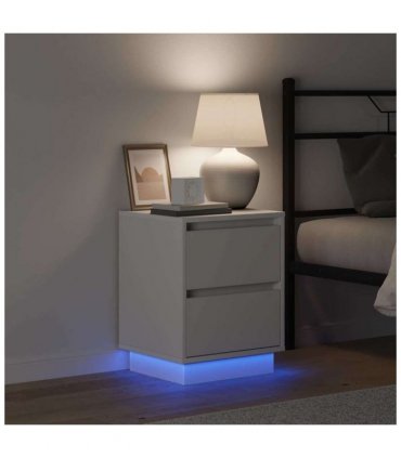 vidaXL Bedside Cabinet 2 pcs White 39 x 34.5 x 50 cm Engineered wood
