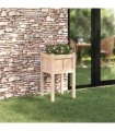 vidaXL Garden Planter Nature 40 x 40 x 70 cm Solid Pine Wood