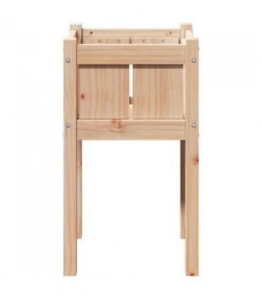 vidaXL Garden Planter Nature 40 x 40 x 70 cm Solid Pine Wood