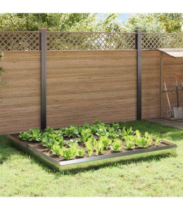vidaXL Snail Fences 12 pcs Silver Galvanised Steel