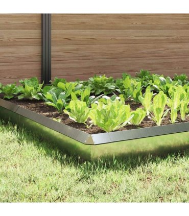 vidaXL Snail Fences 12 pcs Silver Galvanised Steel
