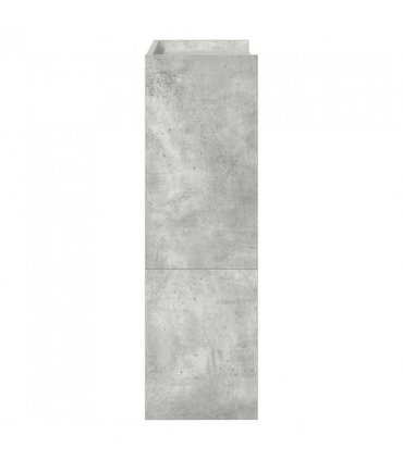 vidaXL Shoe Rack Concrete Grey 60x25x81 cm Engineered Wood