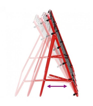 vidaXL Adjustable Football Kickback Rebounder 100 x 100 cm
