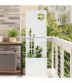 vidaXL Garden Privacy Screen White 50 x 150 cm Cold-rolled steel