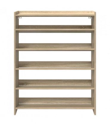 vidaXL Shoe Rack Sonoma Oak 80x25x100 cm Engineered Wood