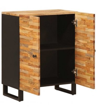 vidaXL Storage Sideboard Brown 60 x 33 x 75 cm Solid Mango Wood