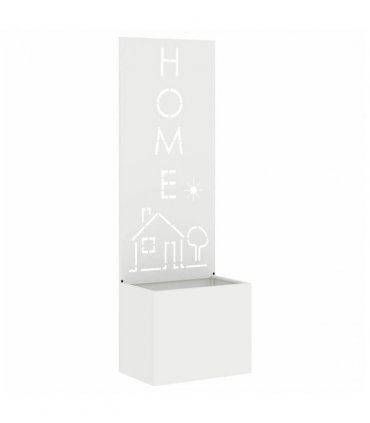 vidaXL Garden Privacy Screen White 50 x 150 cm Cold-rolled steel