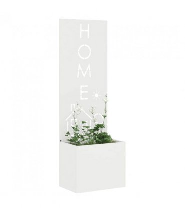 vidaXL Garden Privacy Screen White 50 x 150 cm Cold-rolled steel
