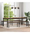 vidaXL Bench Old Wood 200 x 35 x 45 cm Engineered Wood