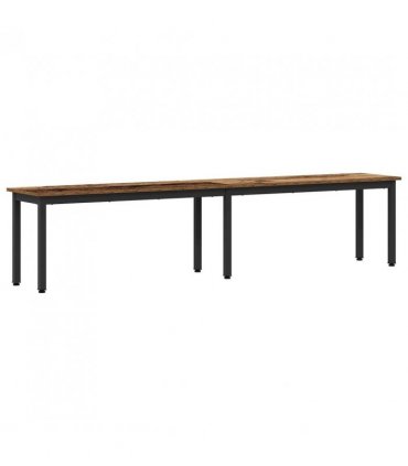 vidaXL Bench Old Wood 200 x 35 x 45 cm Engineered Wood