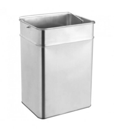 vidaXL Ashtray Dustbin Hotel 45 L Steel Black