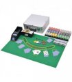 vidaXL Combine Poker/Blackjack Set with 600 Laser Chips Aluminium