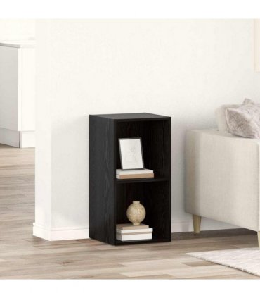 vidaXL TV Cabinet Set Black 72 x 35 x 37 cm Engineered Wood