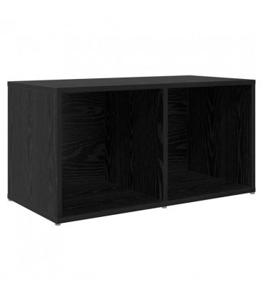 vidaXL TV Cabinet Set Black 72 x 35 x 37 cm Engineered Wood