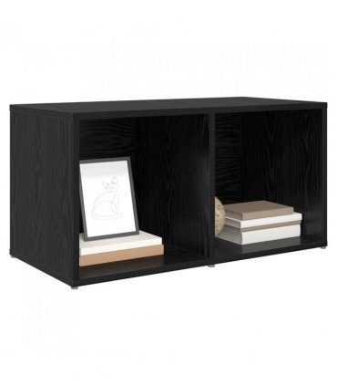 vidaXL TV Cabinet Set Black 72 x 35 x 37 cm Engineered Wood