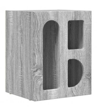 vidaXL Bedside Table ELST 2 pcs Grey Sonoma 40 x 35 x 50 cm