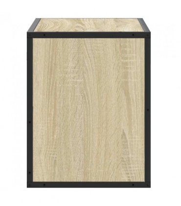 vidaXL TV Cabinet Sonoma Oak 60x31x39.5 cm Engineered Wood and Metal