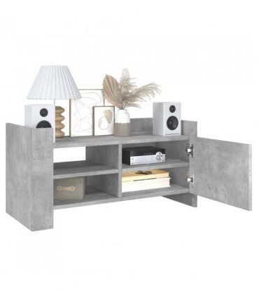 vidaXL TV Cabinet Concrete Grey 80x35x40 cm Engineered Wood