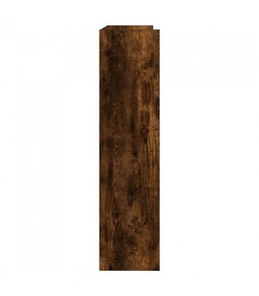 vidaXL Shoe Rack Smoked Oak 80x25x100 cm Engineered Wood