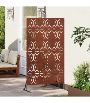 vidaXL Privacy Screen 100 x 50 x 180 cm Weathering Steel Rusty