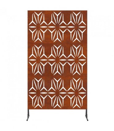 vidaXL Privacy Screen 100 x 50 x 180 cm Weathering Steel Rusty