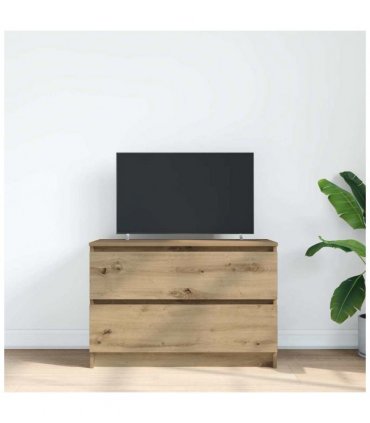 vidaXL TV Cabinet Artisan Oak 80x35x54 cm Engineered Wood