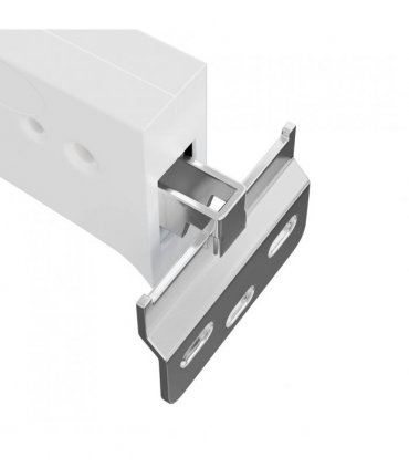 vidaXL Cabinet Hanging Bracket 261 pcs White 70 x 48 x 19 mm