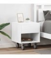 vidaXL Bedside Table 2 pcs White 40.5 x 40 x 48 cm Engineered Wood