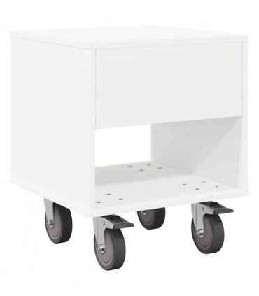 vidaXL Bedside Table 2 pcs White 40.5 x 40 x 48 cm Engineered Wood