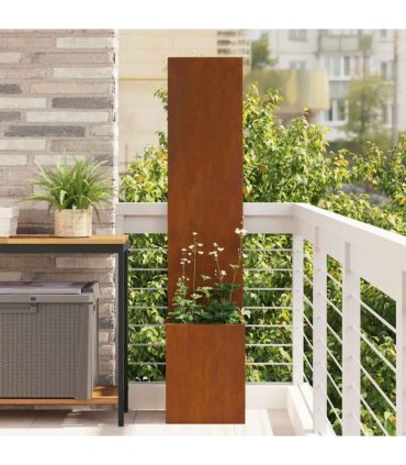 vidaXL Garden Privacy Screen Rusty 32 x 150 cm Weathering steel