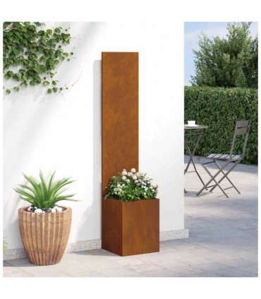 vidaXL Garden Privacy Screen Rusty 32 x 150 cm Weathering steel