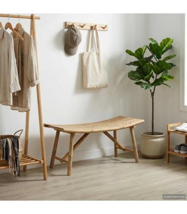 vidaXL Garden Bench Natural 110 x 45 x 50 cm Bamboo