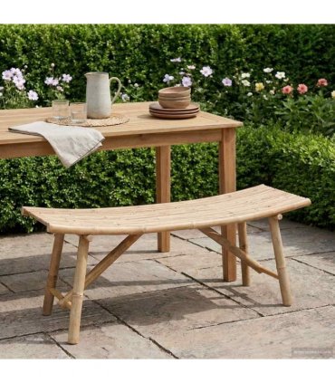 vidaXL Garden Bench Natural 110 x 45 x 50 cm Bamboo